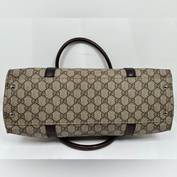 GUCCI GG Supreme Tote Bag PVC Beige - Picture 4 of 15